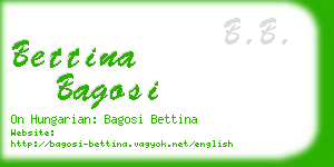 bettina bagosi business card